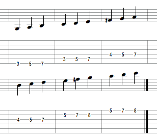 3 Note, Pos 1
